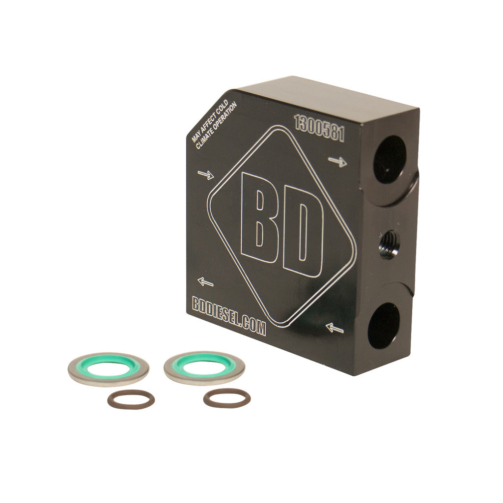 BD Diesel 1061527 2019-2024 Ram 3500 Automatic Transmission Oil Cooler Bypass Tube Eliminator