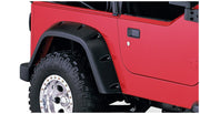 Bushwacker 10917-07 - Black Pocket/Rivet Style Textured Finish 4-Piece Fender Flare Set Standard Flare Coverage For 1997-2006 Jeep Wrangler TJ Bushwacker 3