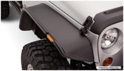 Bushwacker 10919-07 - Black Jeep Flat Style Textured Finish 4-Piece Fender Flare Set For 2007-2018 Jeep Wrangler JK 2-Door Bushwacker 2