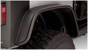 Bushwacker 10919-07 - Black Jeep Flat Style Textured Finish 4-Piece Fender Flare Set For 2007-2018 Jeep Wrangler JK 2-Door Bushwacker 3