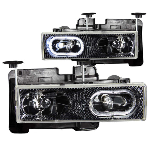 ANZO USA - Crystal Headlight Set W/Halo - 111005