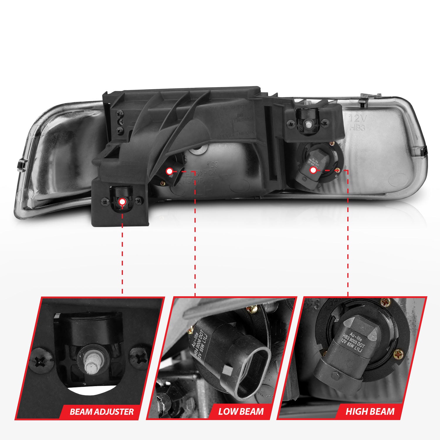 ANZO USA 111011 - Headlight Set