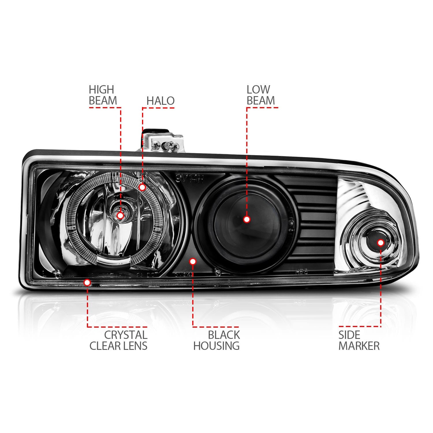 ANZO USA Electrical Lighting and Body ANZO USA 111015 Headlight Set