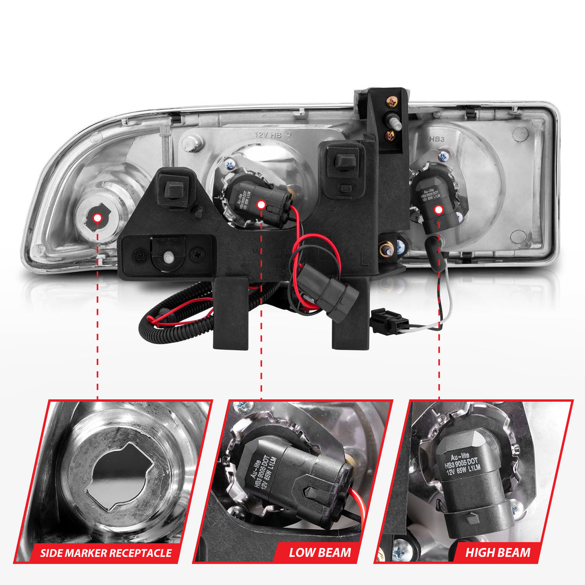ANZO USA 111015 - Headlight Set