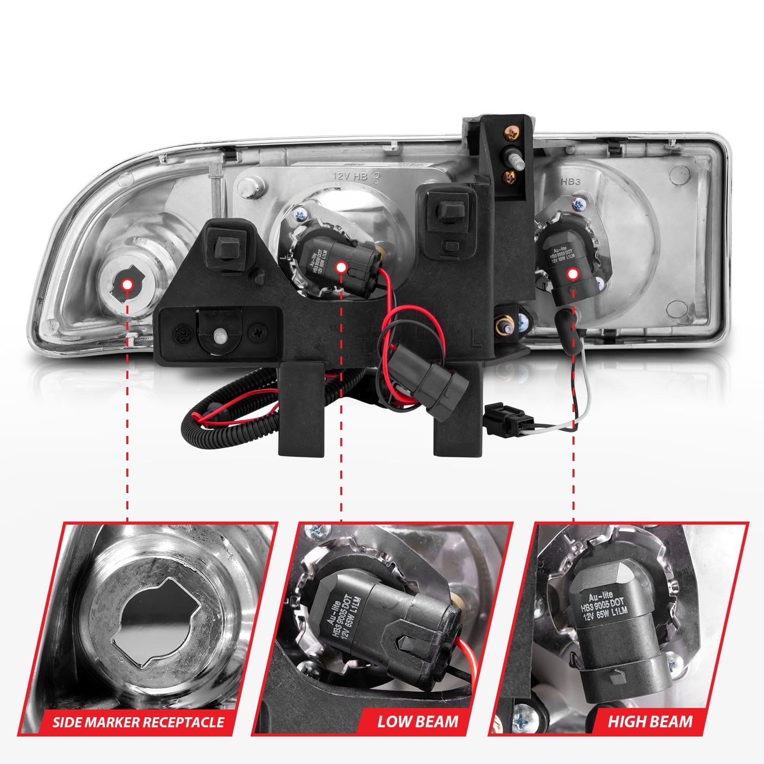 ANZO USA Electrical Lighting and Body ANZO USA 111015 Headlight Set