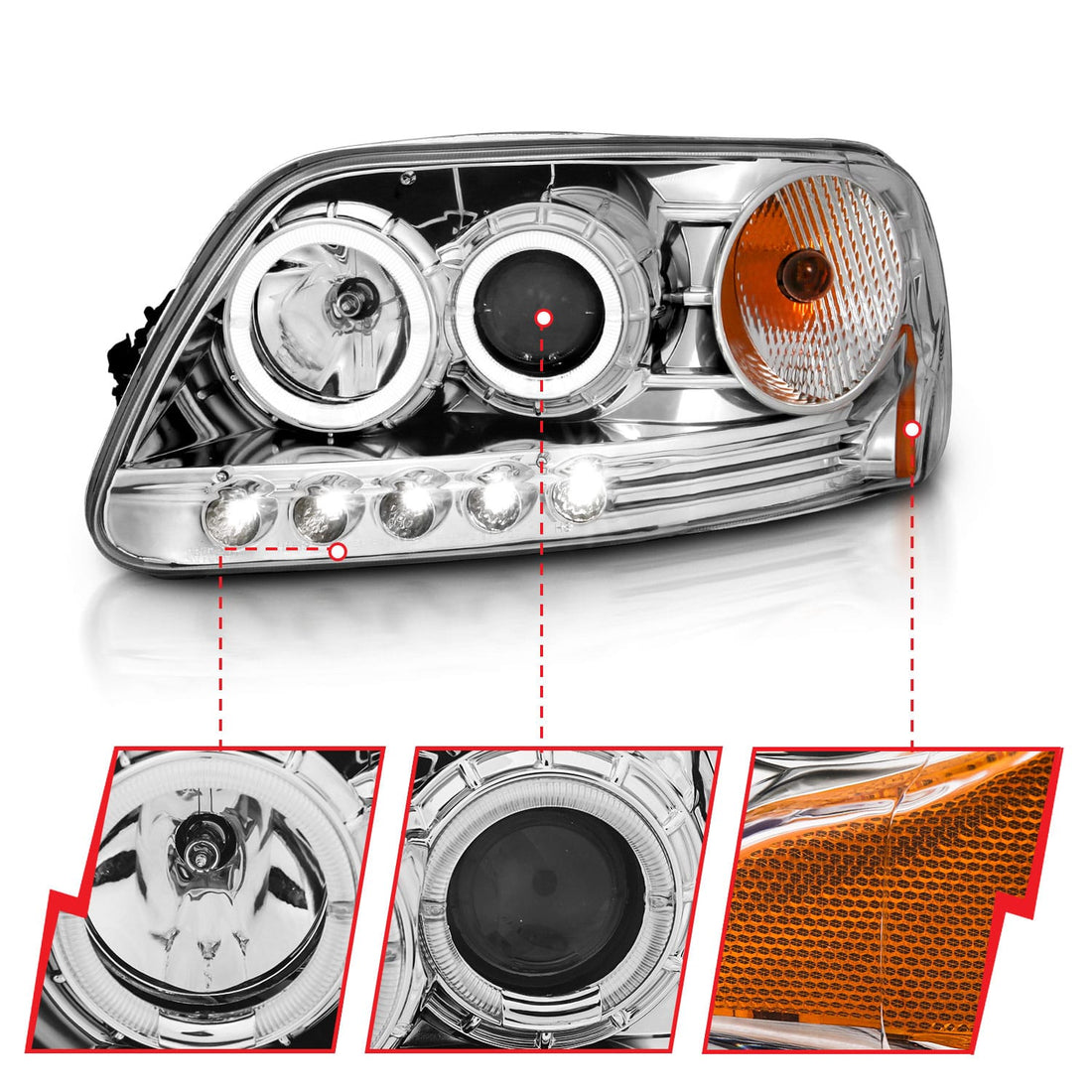 ANZO USA Electrical Lighting and Body ANZO USA 111032 Headlight Set