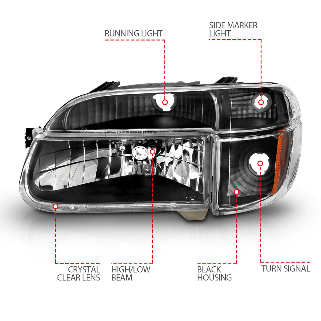 ANZO USA Electrical Lighting and Body ANZO USA 111039 Headlight Set