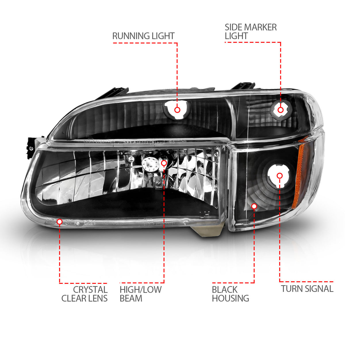 ANZO USA 111039 - Headlight Set
