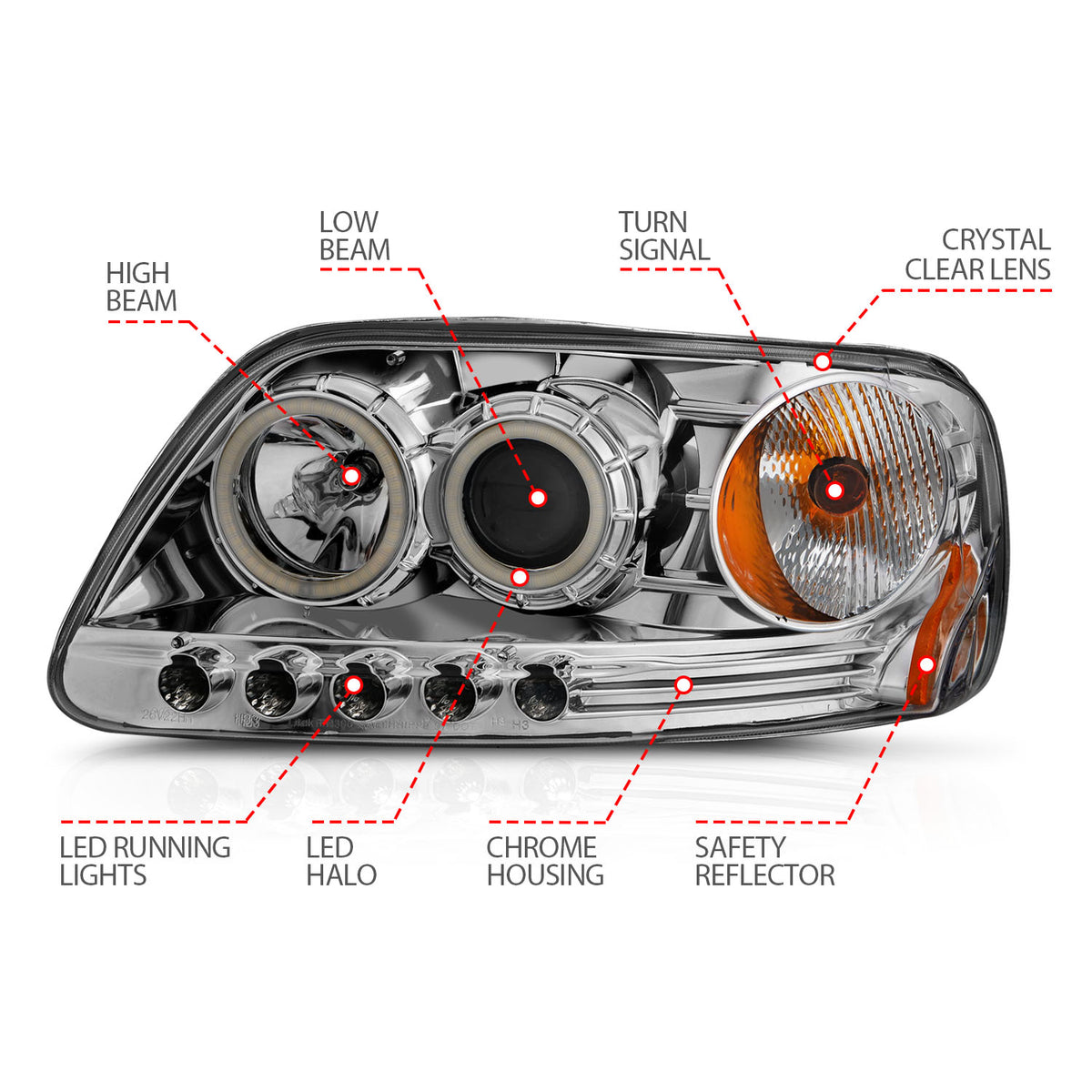 ANZO USA 111054 - Headlight Set