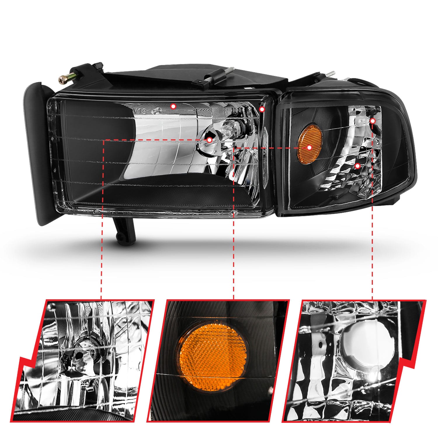 ANZO USA Electrical Lighting and Body ANZO USA 111067 Headlight Set