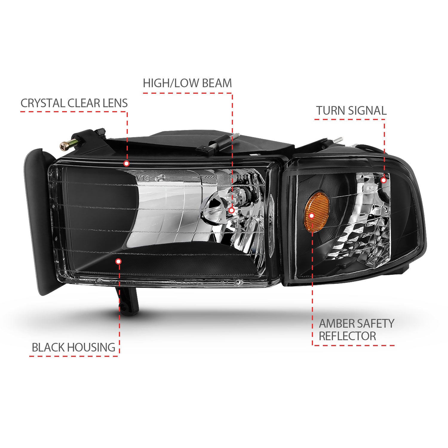 ANZO USA 111067 - Headlight Set