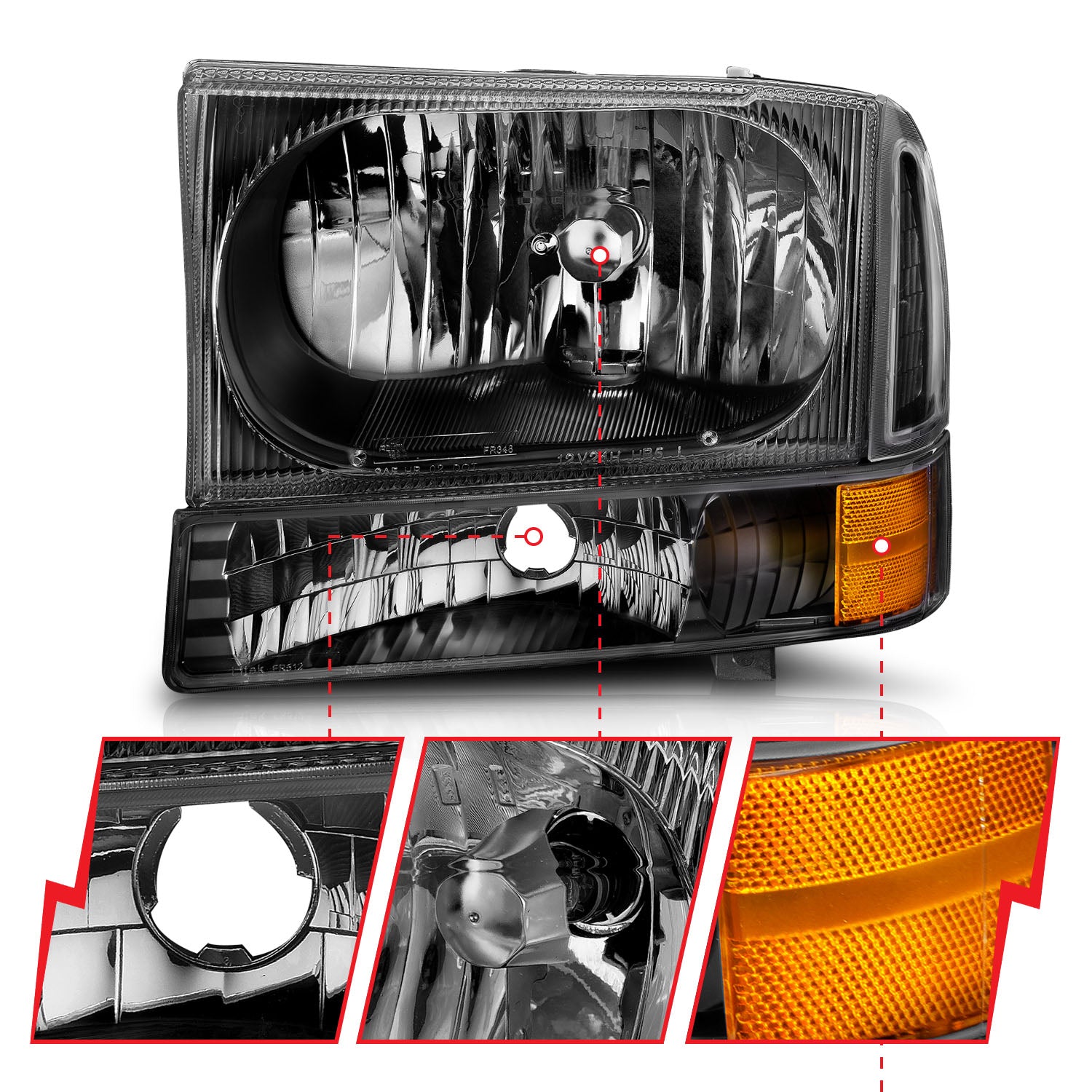 ANZO USA 111080 - Headlight Set