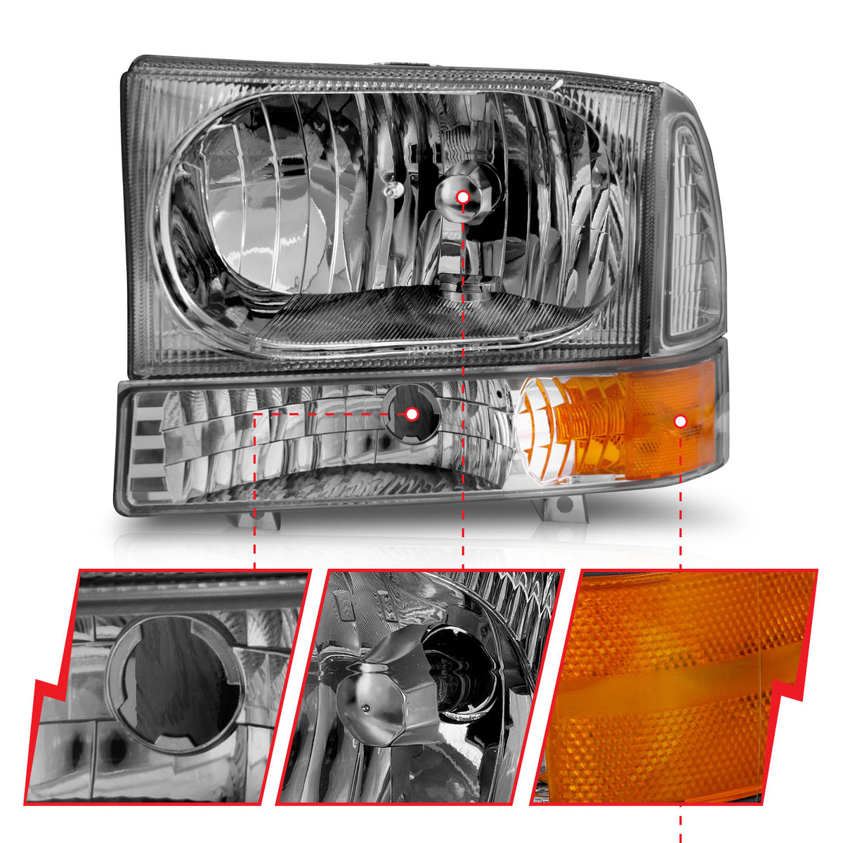 ANZO USA 111081 - Headlight Set