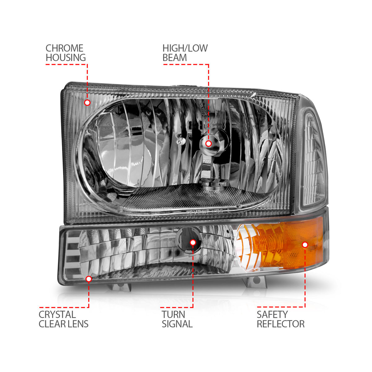 ANZO USA 111081 - Headlight Set