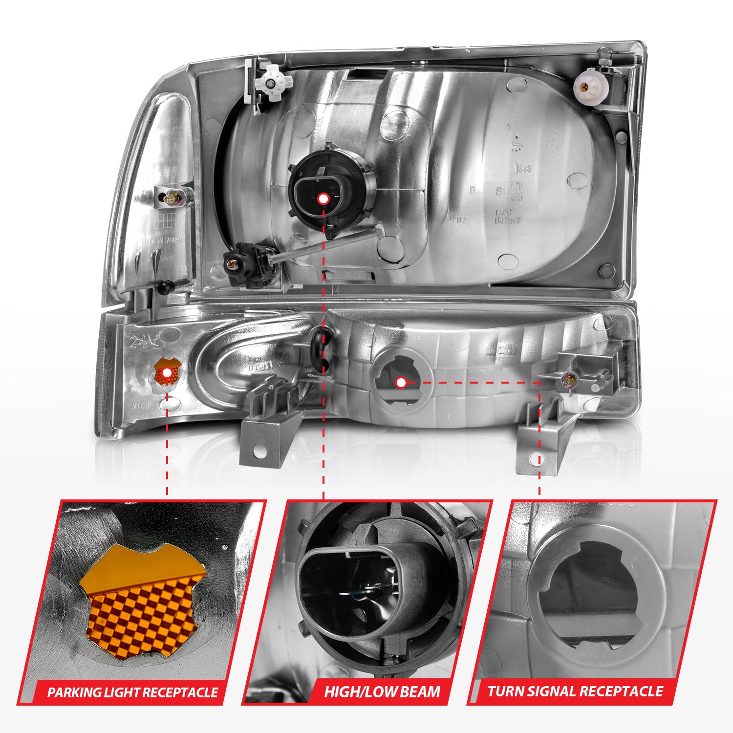 ANZO USA 111081 - Headlight Set