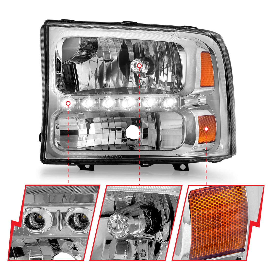 ANZO USA Electrical Lighting and Body ANZO USA 111088 Headlight Set