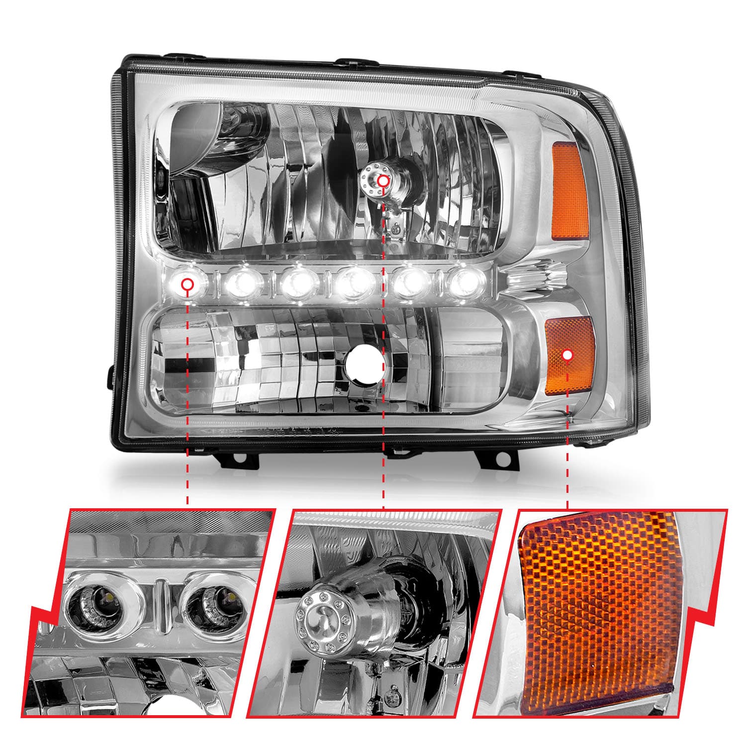 ANZO USA Electrical Lighting and Body ANZO USA 111088 Headlight Set