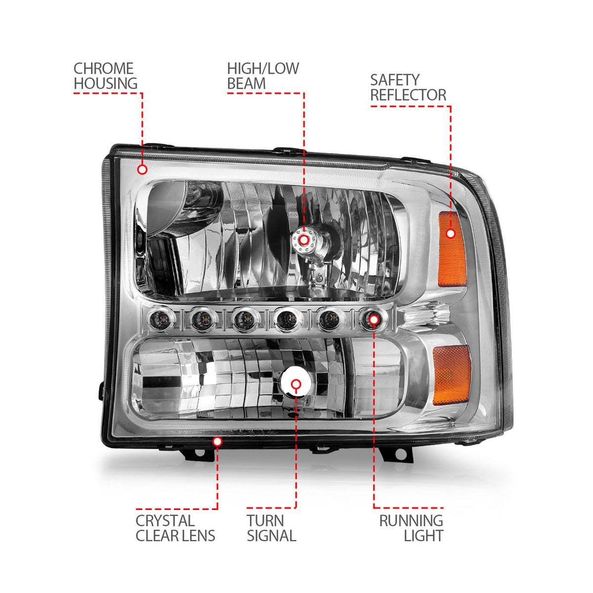 ANZO USA 111088 - Headlight Set