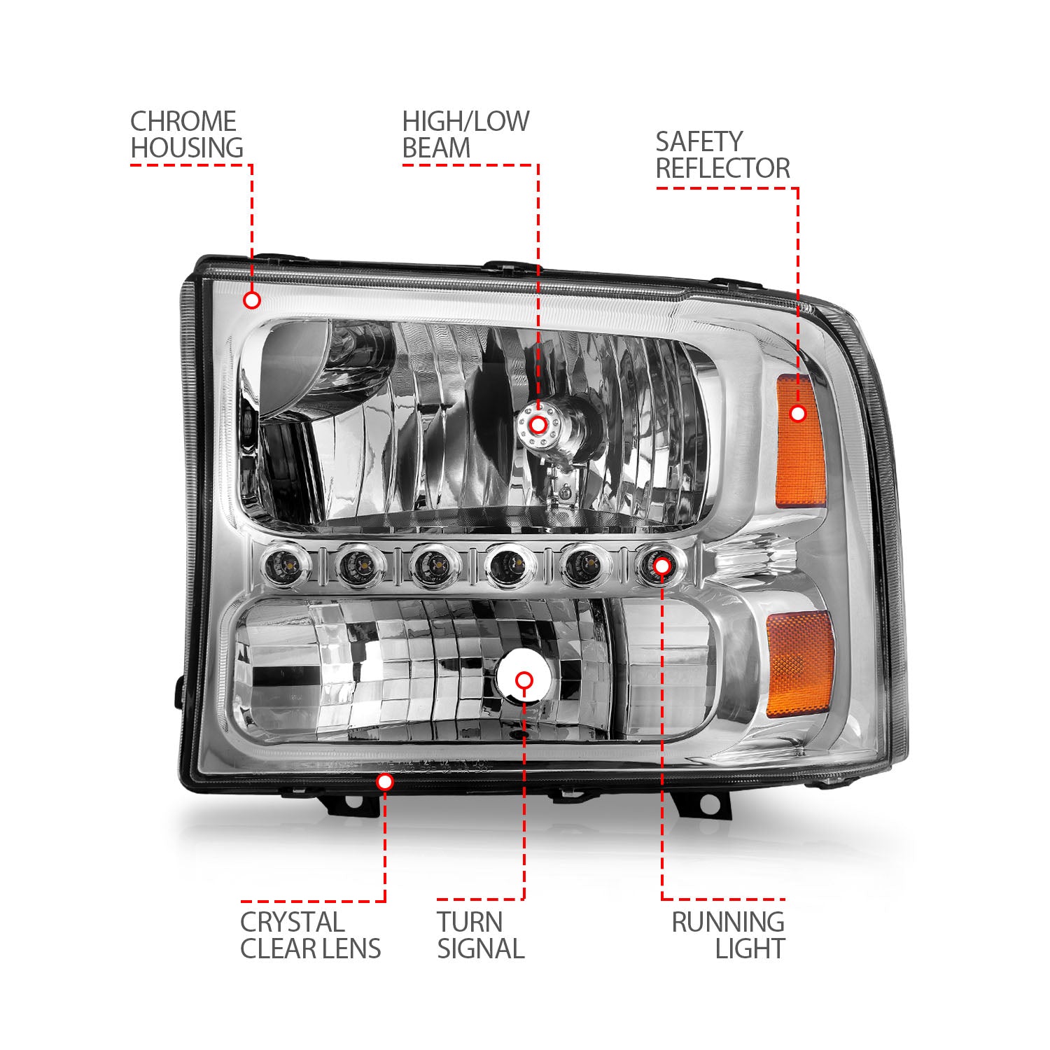 ANZO USA 111088 - Headlight Set