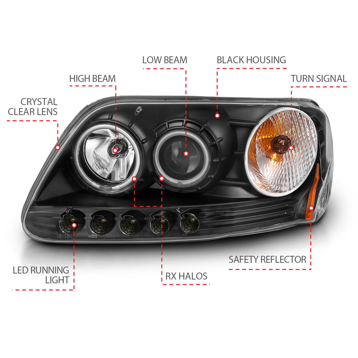 ANZO USA 111097 - Headlight Set