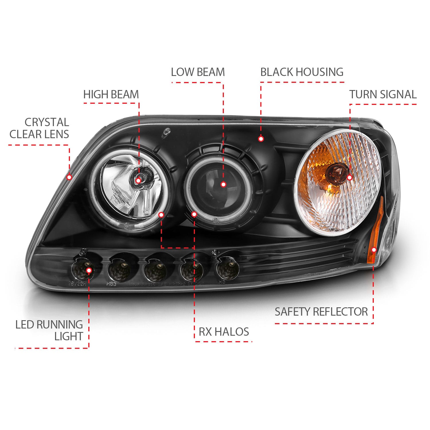 ANZO USA Electrical Lighting and Body ANZO USA 111097 Headlight Set