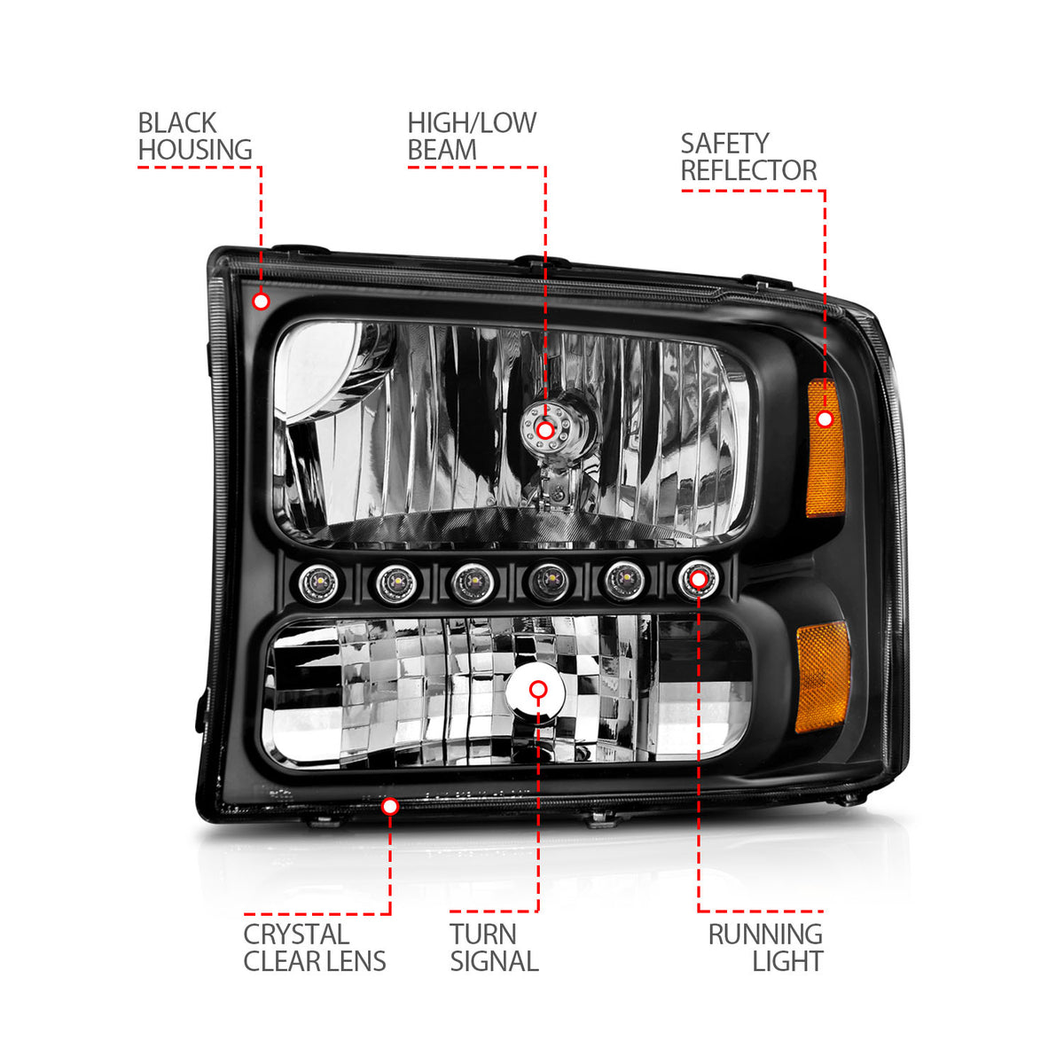 ANZO USA 111106 - Headlight Set