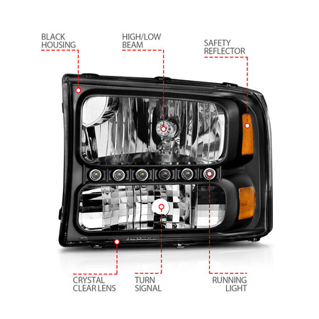 ANZO USA 111106 - Headlight Set