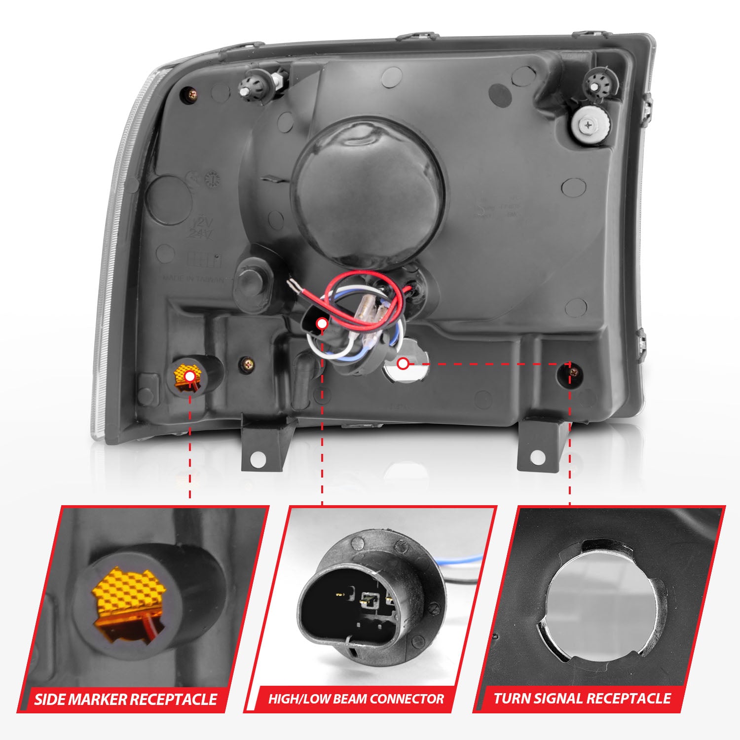 ANZO USA 111106 - Headlight Set