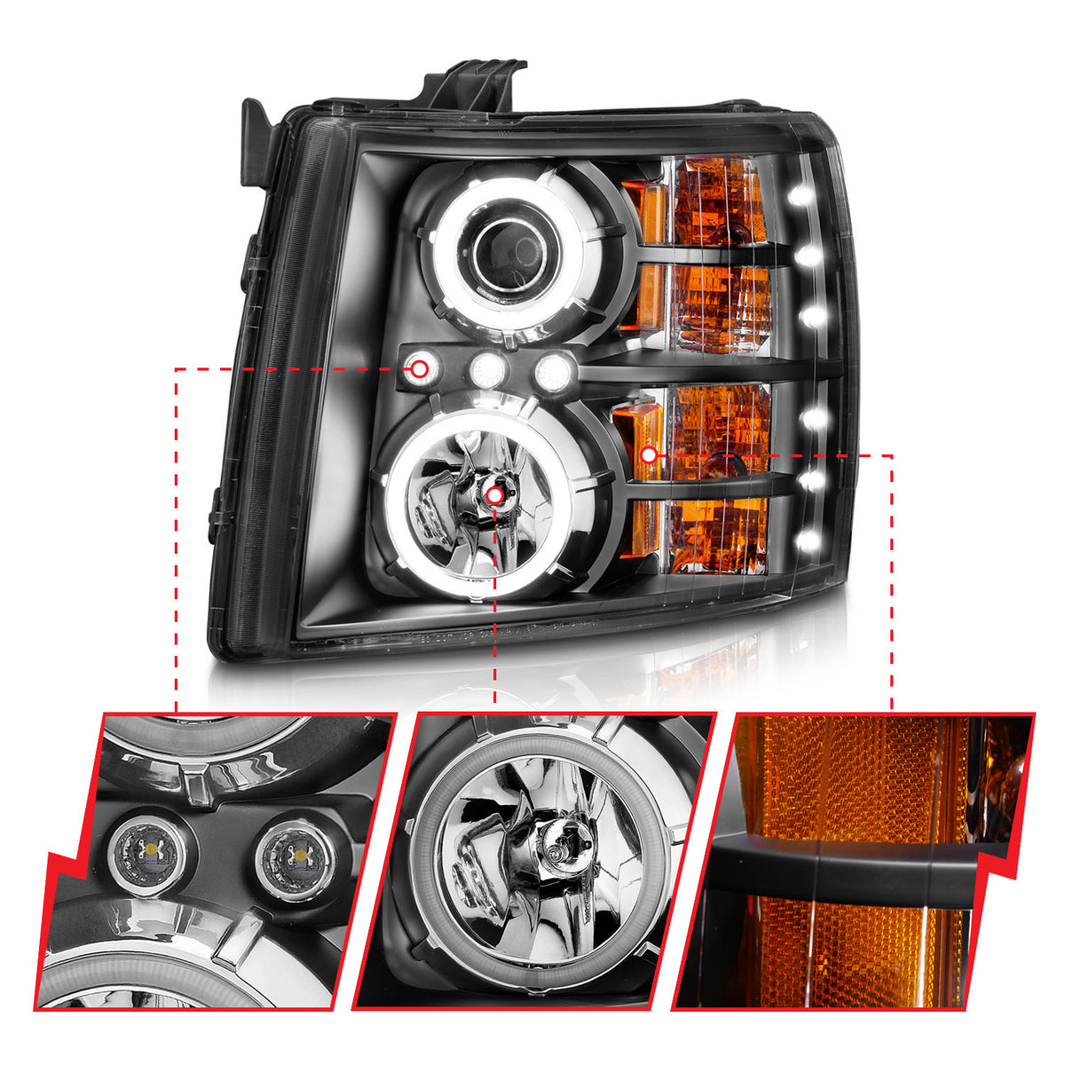 ANZO USA 111107 - Headlight Set