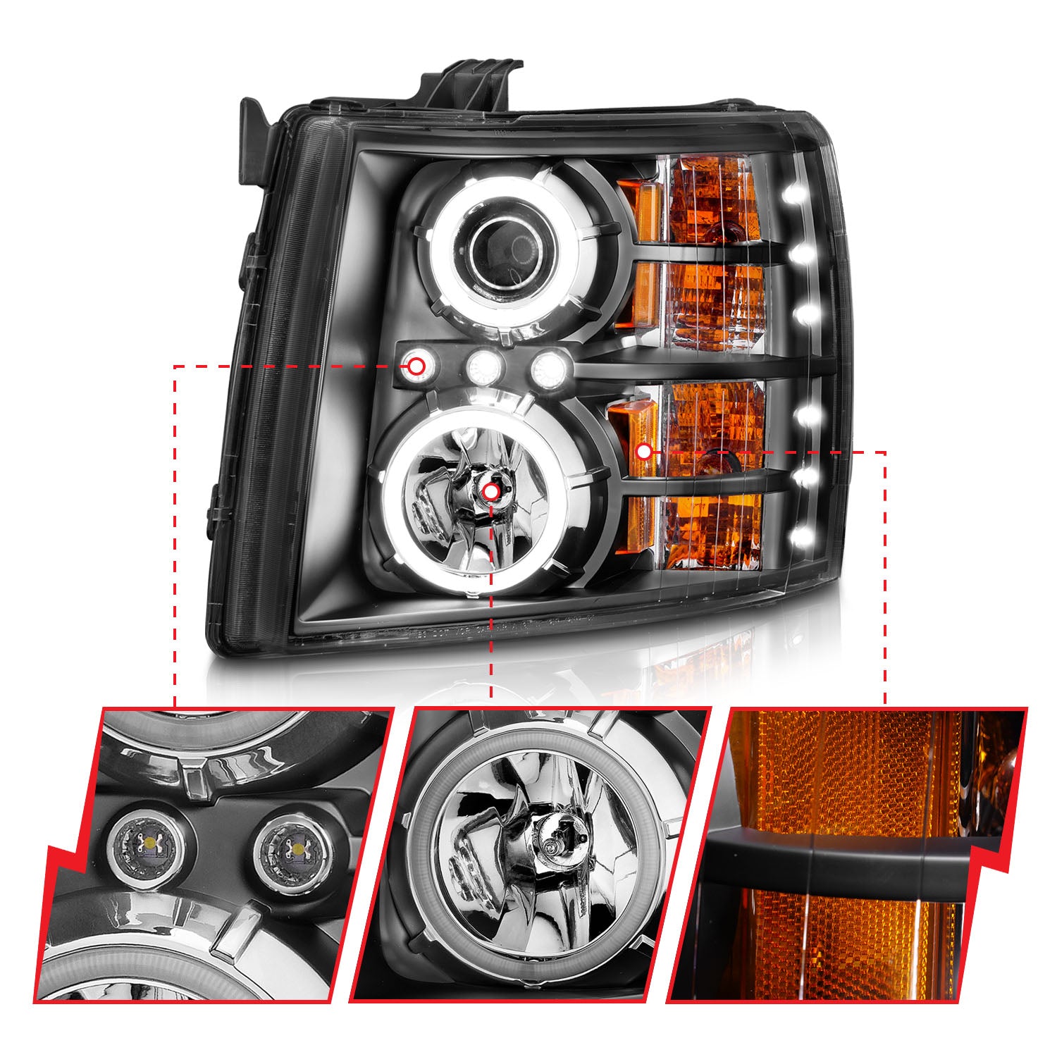ANZO USA 111107 - Headlight Set
