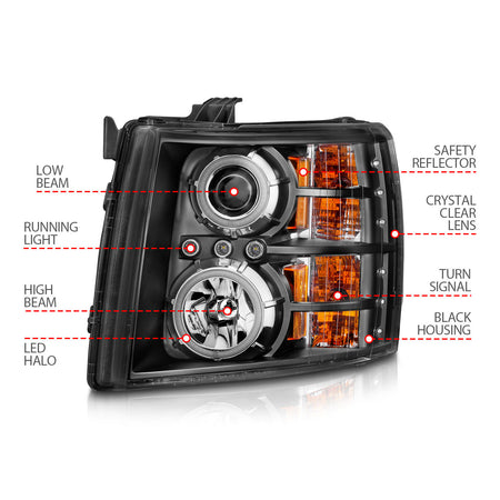 ANZO USA 111107 - Headlight Set