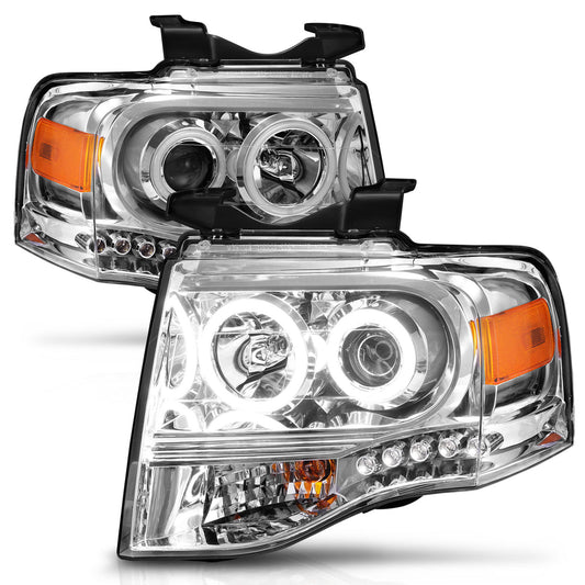 ANZO USA - Projector Headlight Set W/Halo - 111114