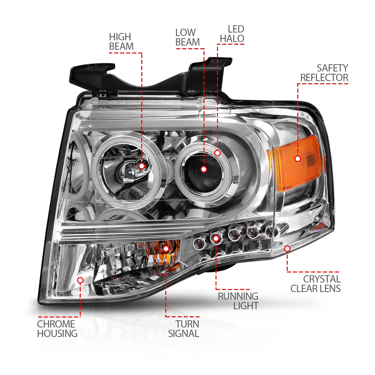 ANZO USA 111114 - Headlight Set