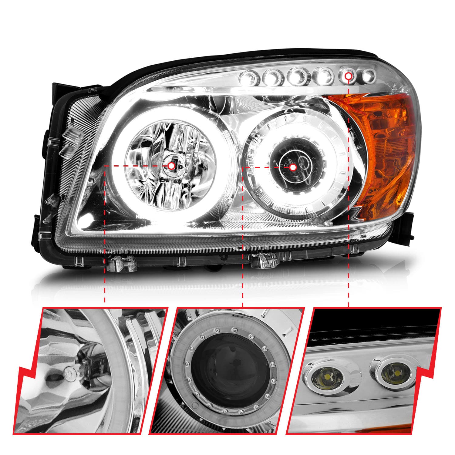 ANZO USA Electrical Lighting and Body ANZO USA 111121 Headlight Set