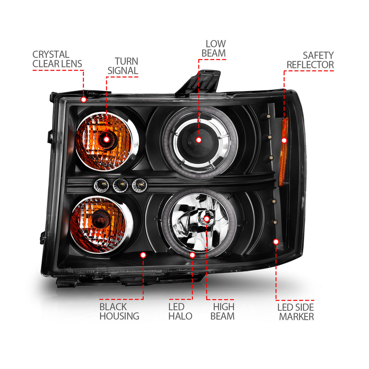 ANZO USA 111125 - Headlight Set