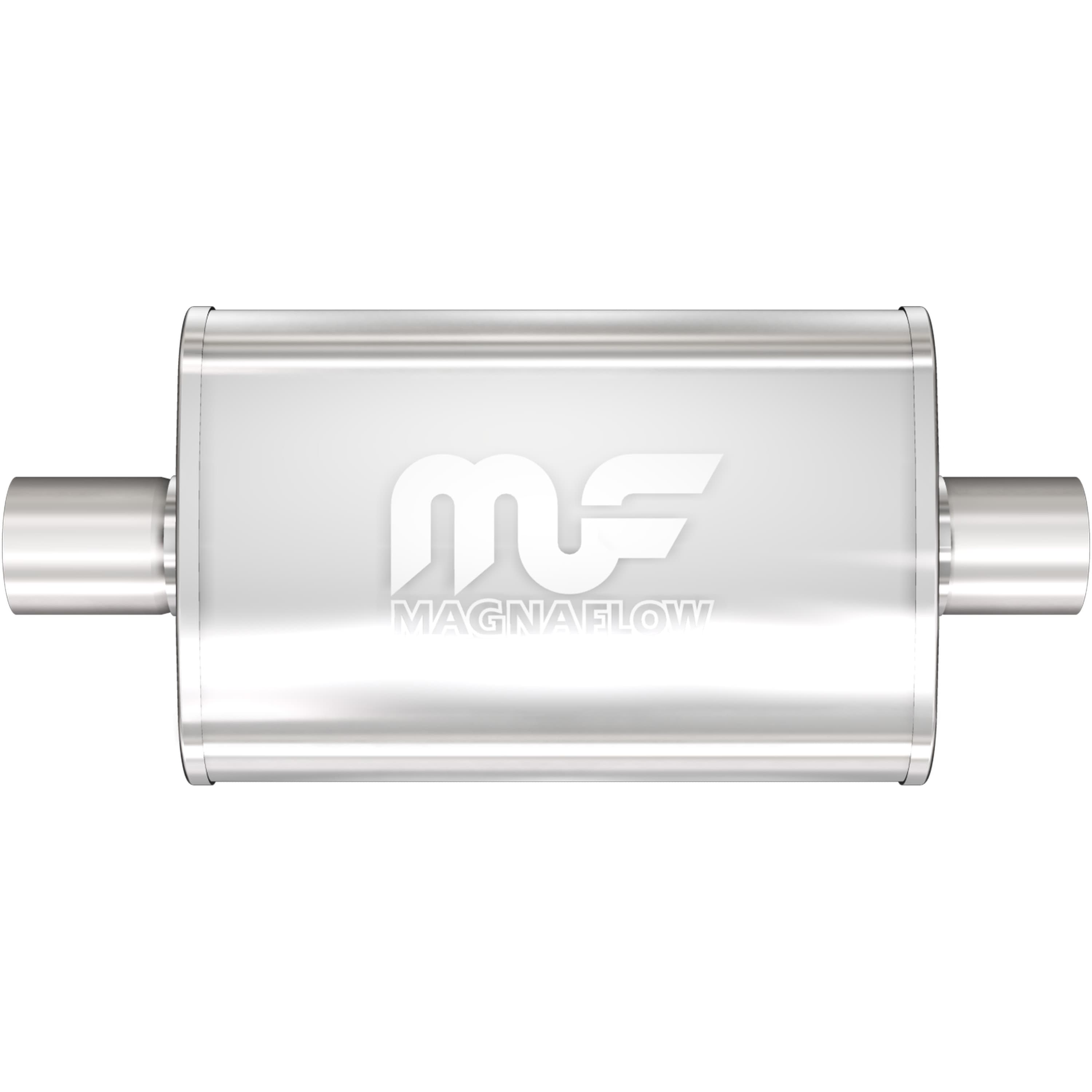 MagnaFlow Exhaust Products Exhaust MagnaFlow Exhaust Products 11114 - Straight-Through Performance Muffler; 2in. Center/Center; 3.5x14x7 Body
