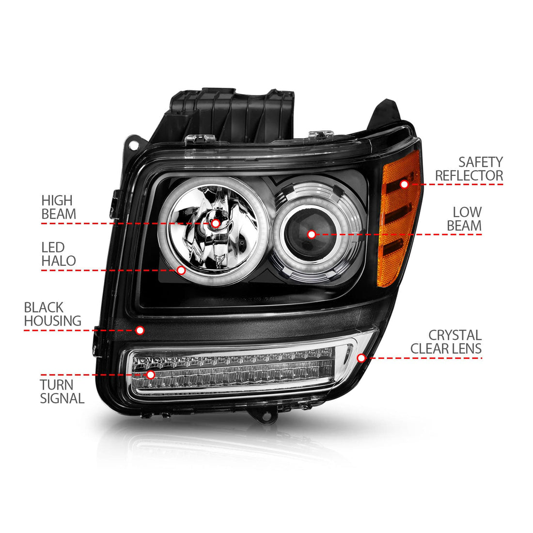 ANZO USA Electrical Lighting and Body ANZO USA 111145 Headlight Set