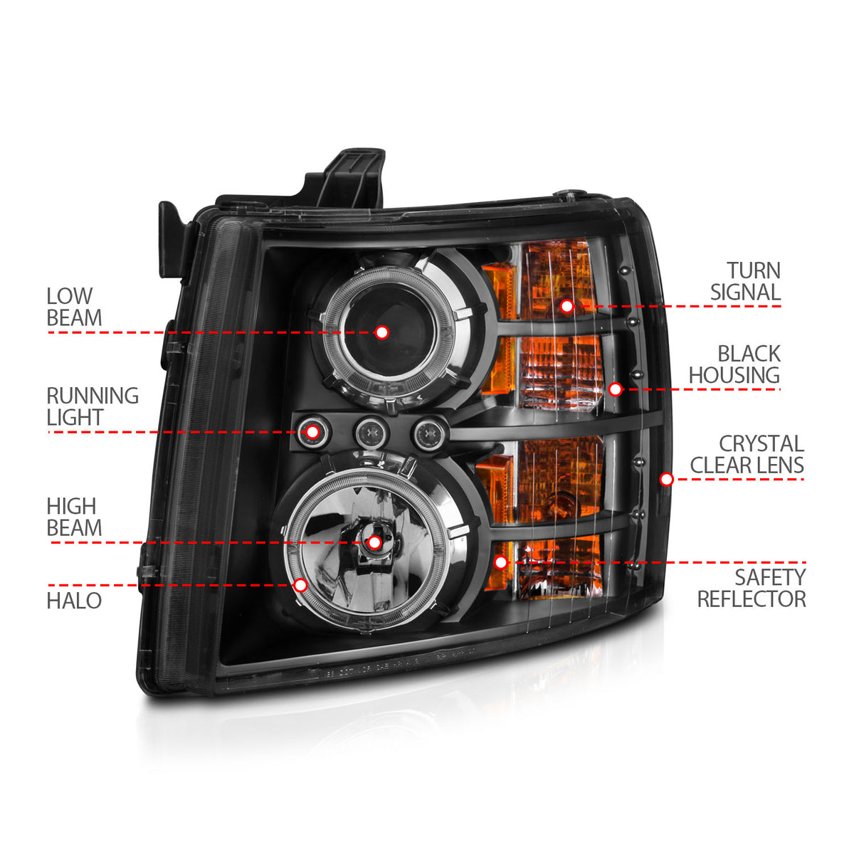 ANZO USA 111200 - Headlight Set