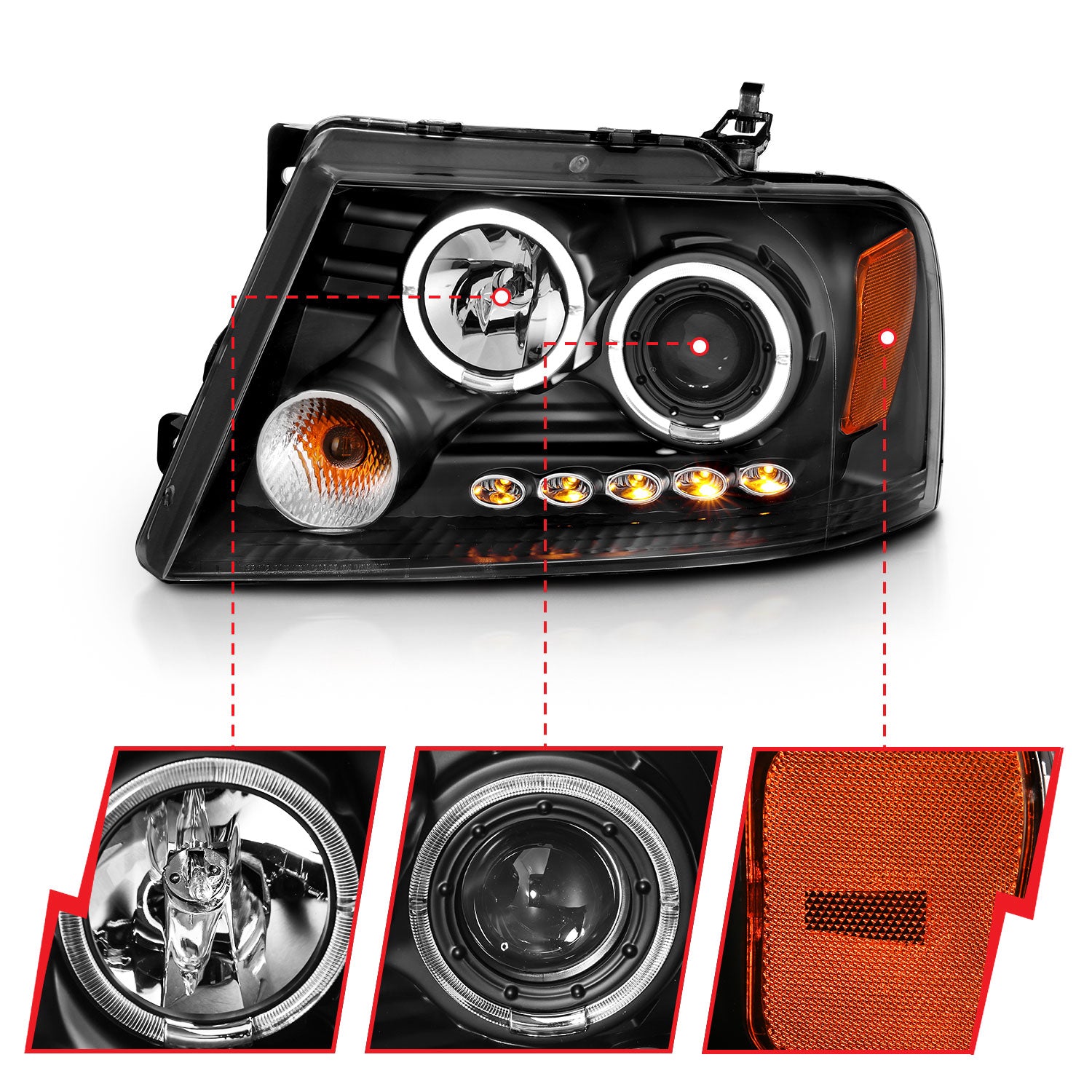 ANZO USA 111204 - Headlight Set