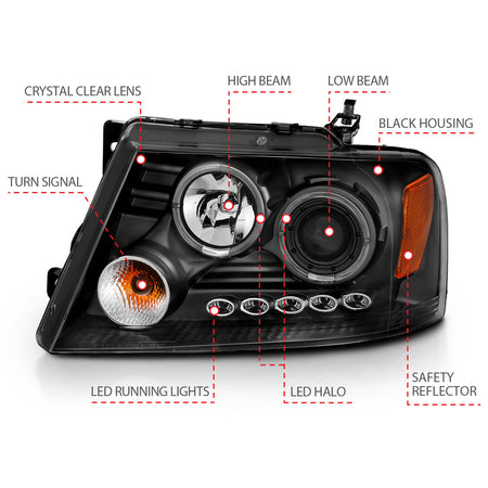 ANZO USA 111204 - Headlight Set