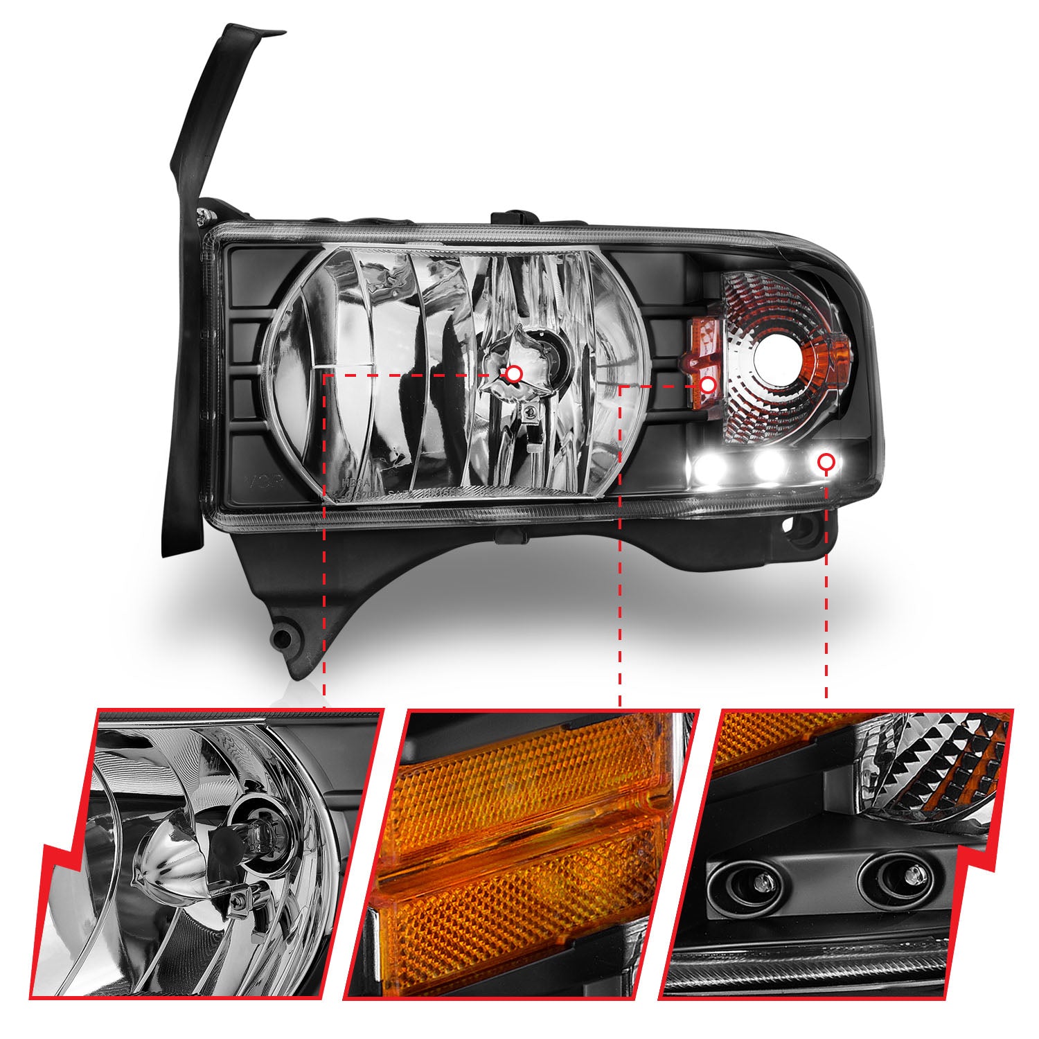 ANZO USA 111205 - Headlight Set