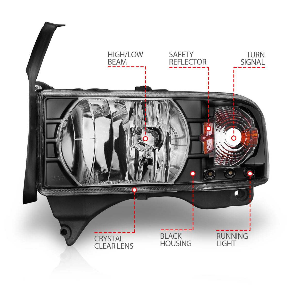 ANZO USA 111205 - Headlight Set