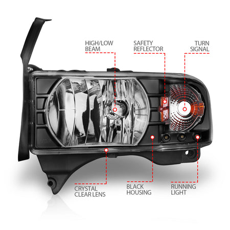ANZO USA 111205 - Headlight Set
