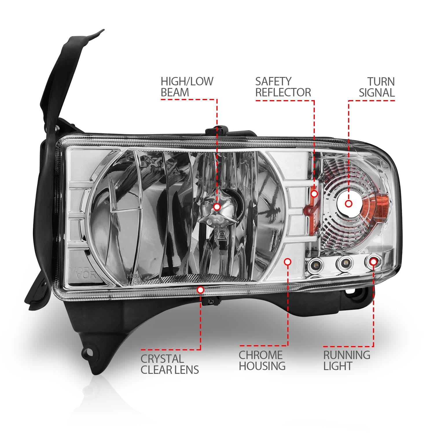 ANZO USA Electrical Lighting and Body ANZO USA 111206 Headlight Set