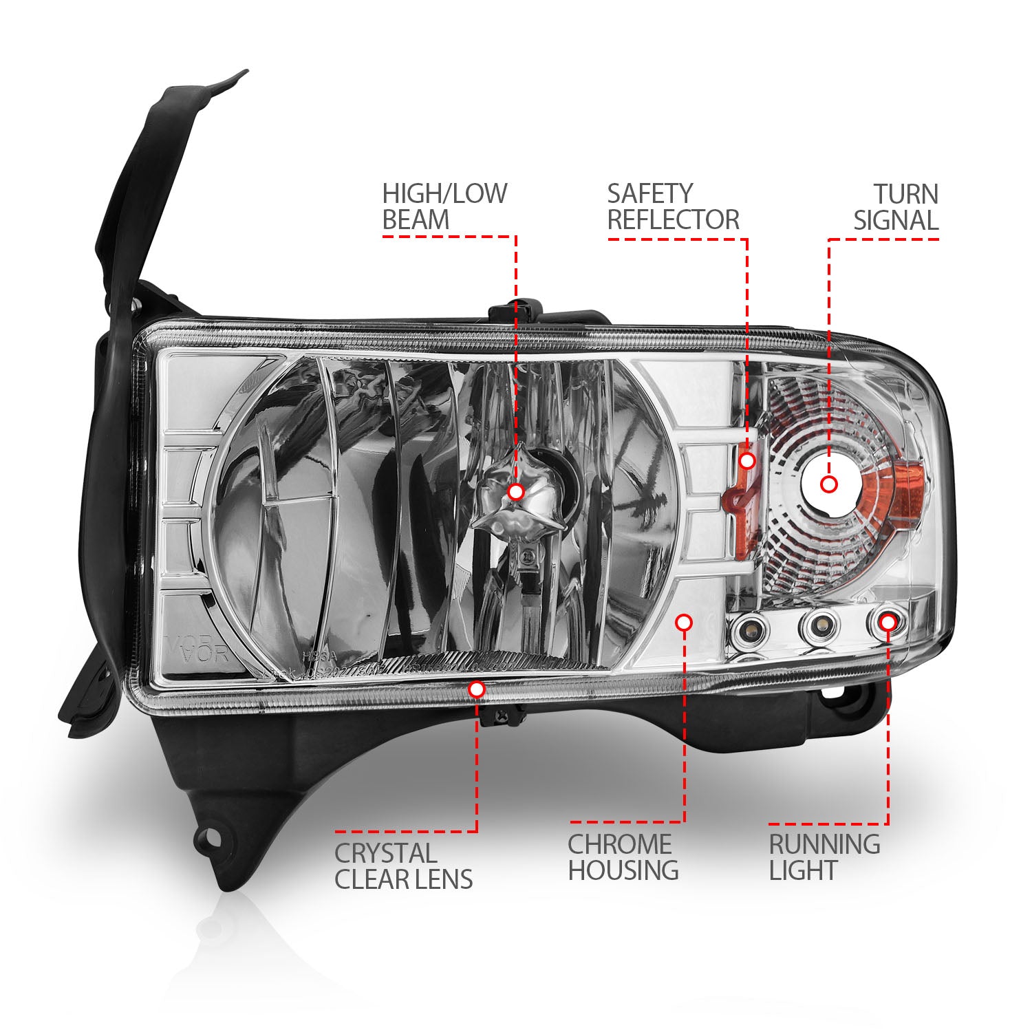 ANZO USA 111206 - Headlight Set