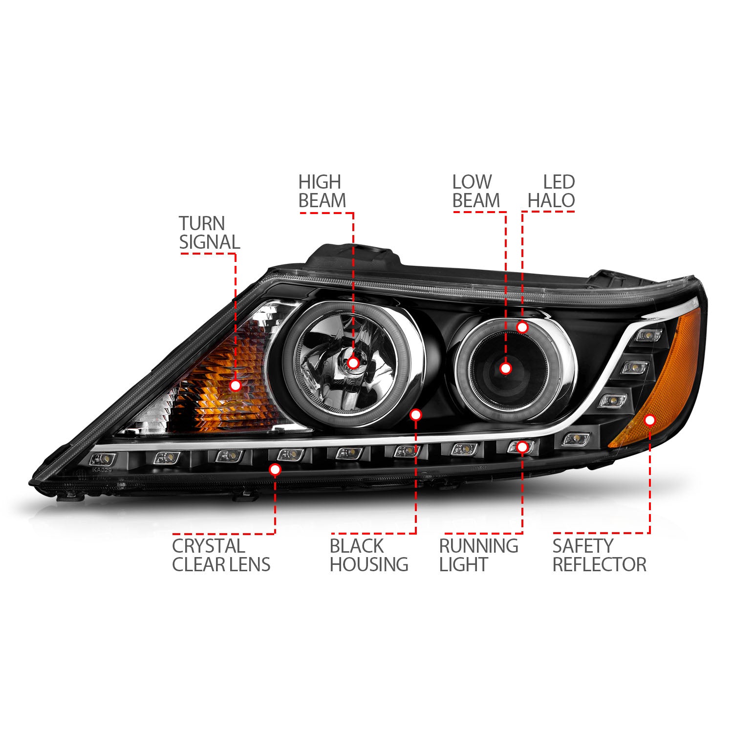 ANZO USA 111248 - Headlight Set