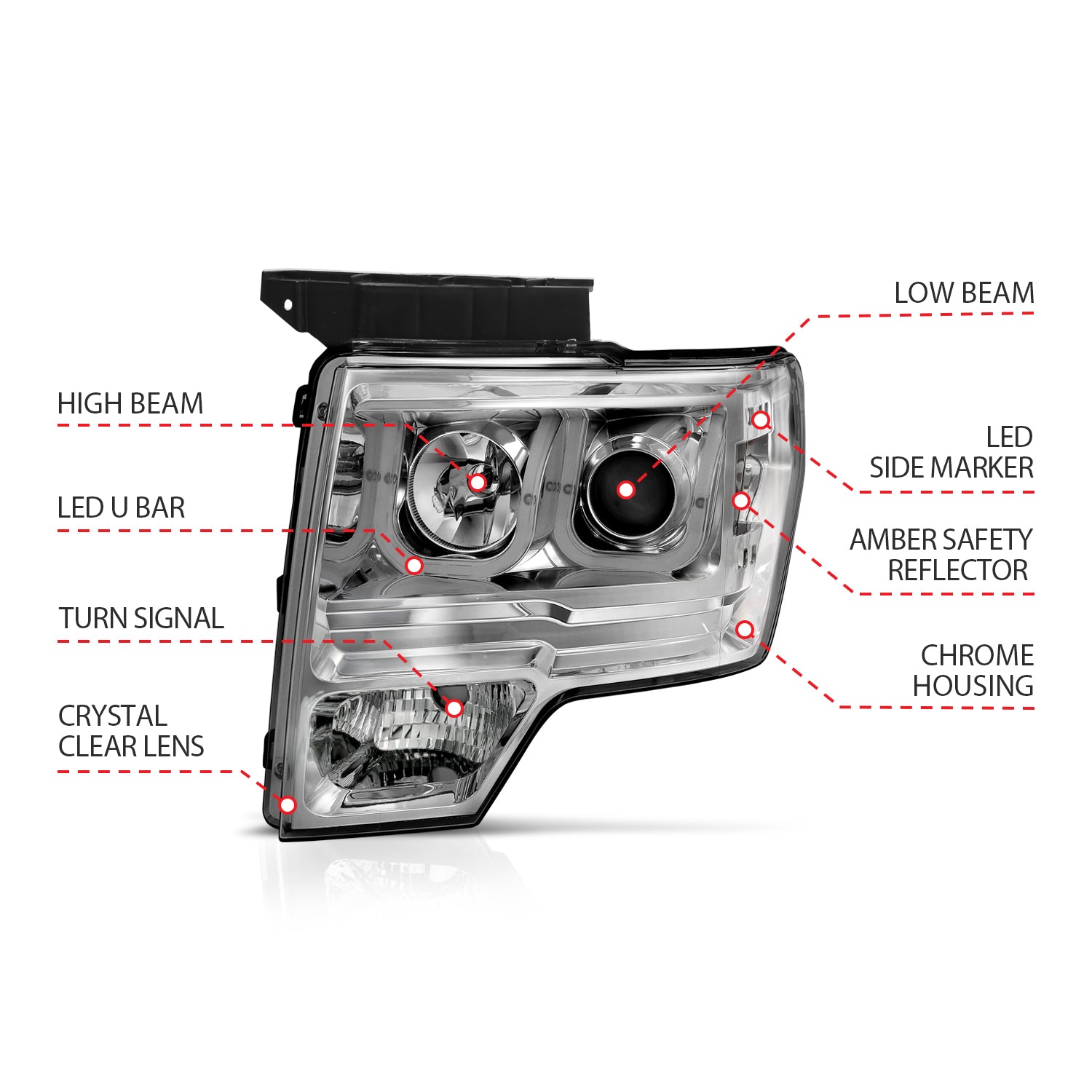 ANZO USA 111264 - Headlight Set