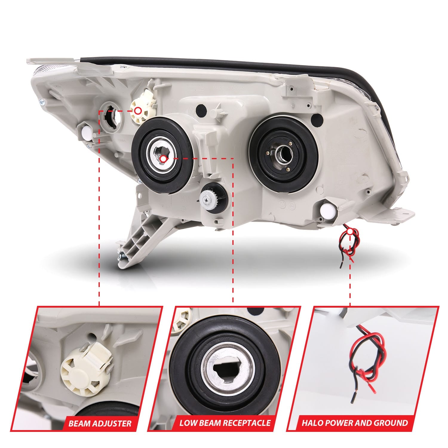 ANZO USA Electrical Lighting and Body ANZO USA 111320 Headlight Set