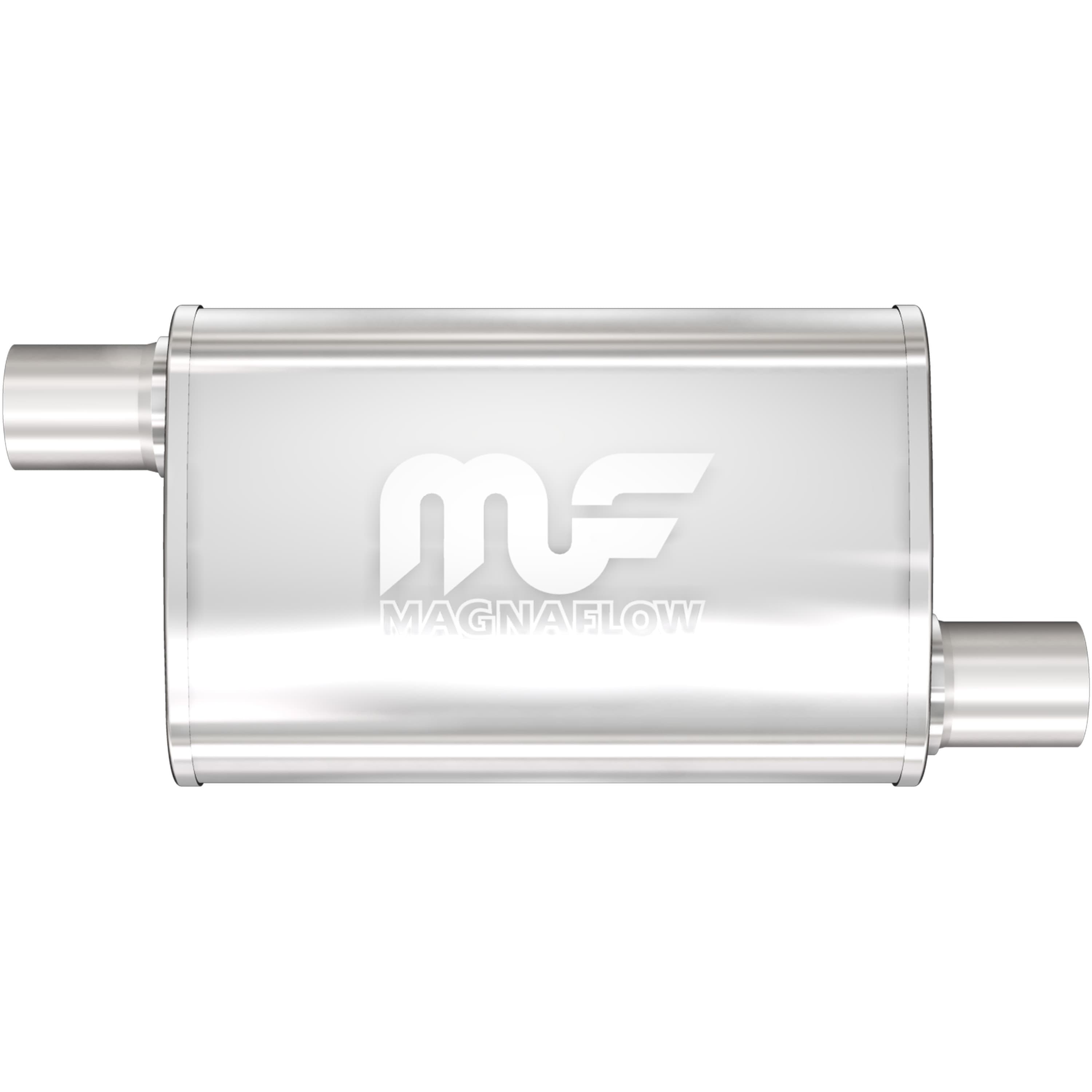 MagnaFlow Exhaust Products Exhaust MagnaFlow Exhaust Products 11134 - Straight-Through Performance Muffler; 2in. Offset/Offset; 3.5x14x7 Body