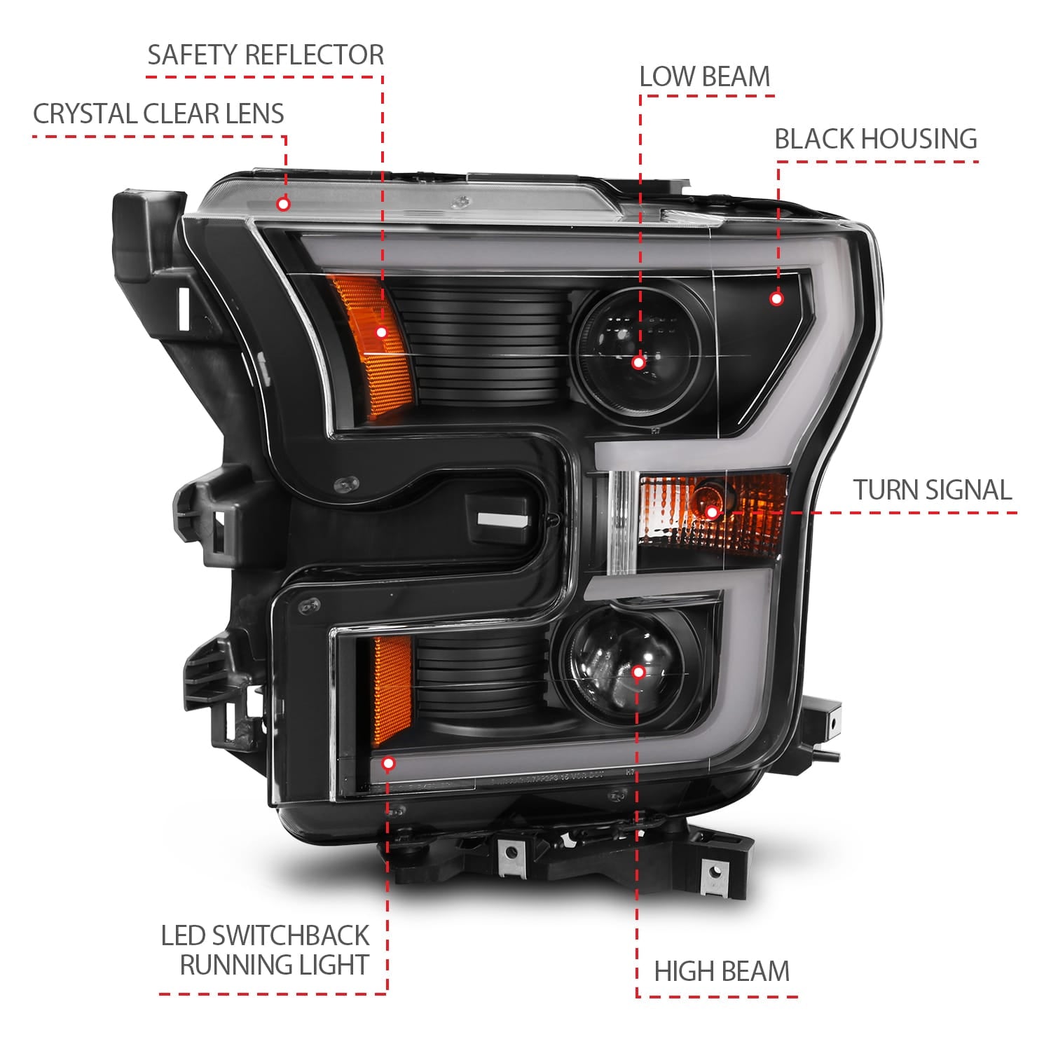 ANZO USA Electrical Lighting and Body ANZO USA 111357 Headlight Set